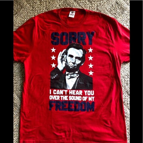 Fun shirt with Lincoln by Spirit of America 2XL - Picture 1 of 3